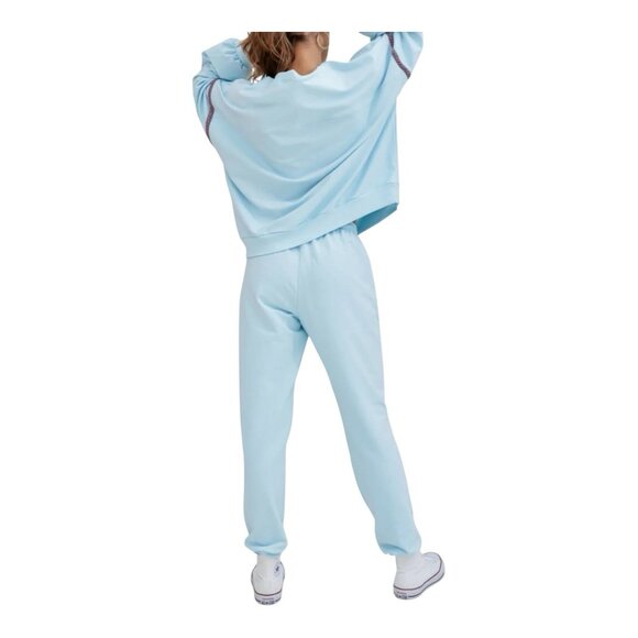 Pitusa Inca Pullover Sweatshirt Size Standard (M/L) Oversized Blue Pima Cotton - Picture 2 of 9